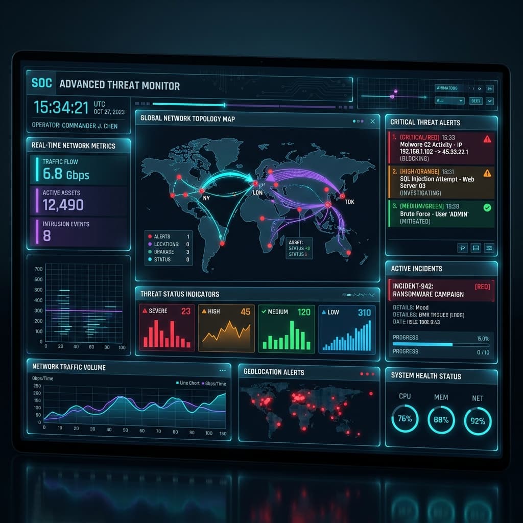 SOC AI Omega System Dashboard